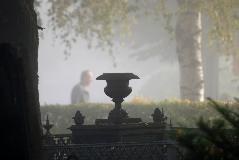 Cemetery light atmosphere