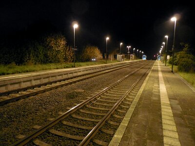 Train railway station infinity