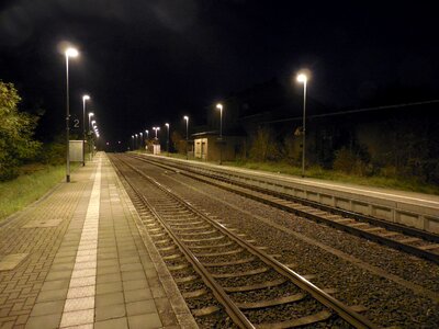 Train railway station infinity