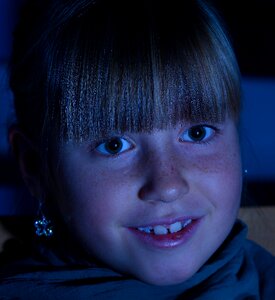 Child face blond