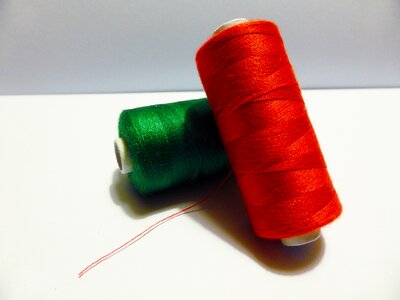 Sew hand labor sewing thread photo