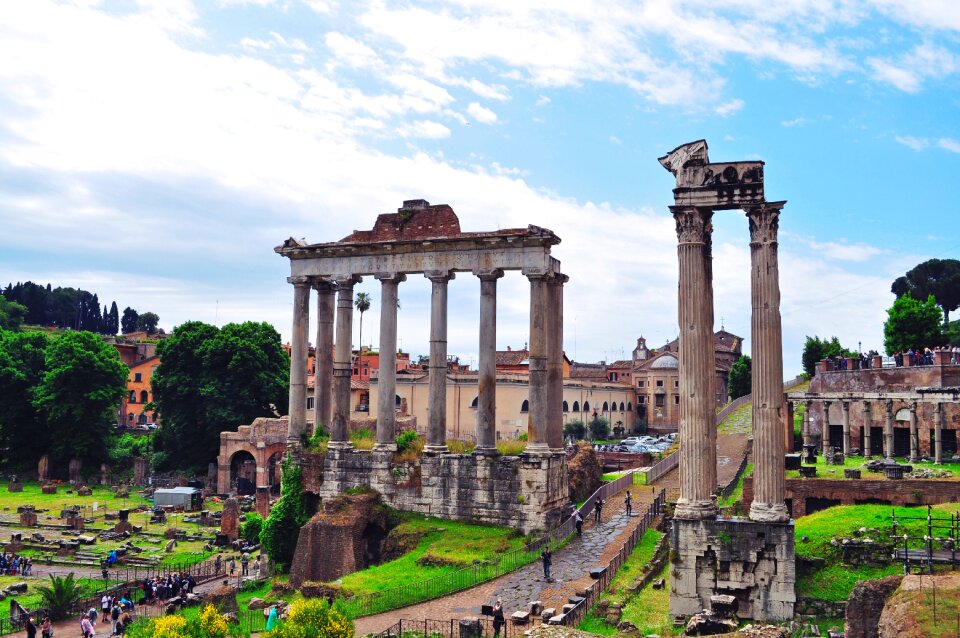 The roman forum rome italy
