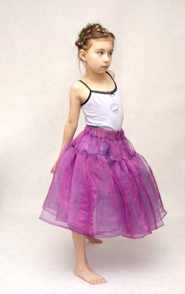 Ballet dance the little girl