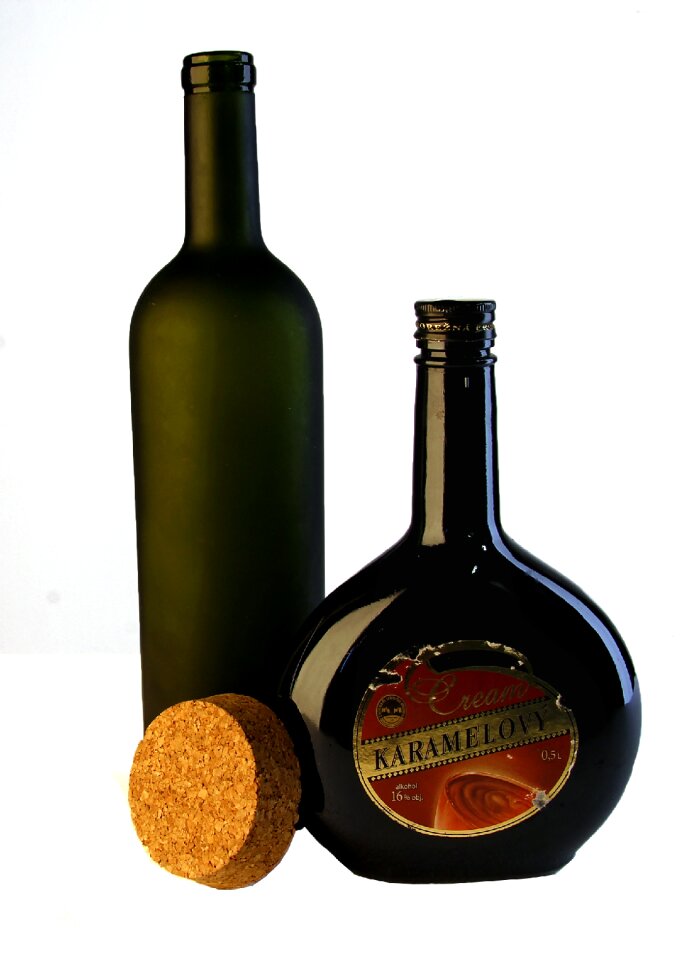 Photo glass bottle still life