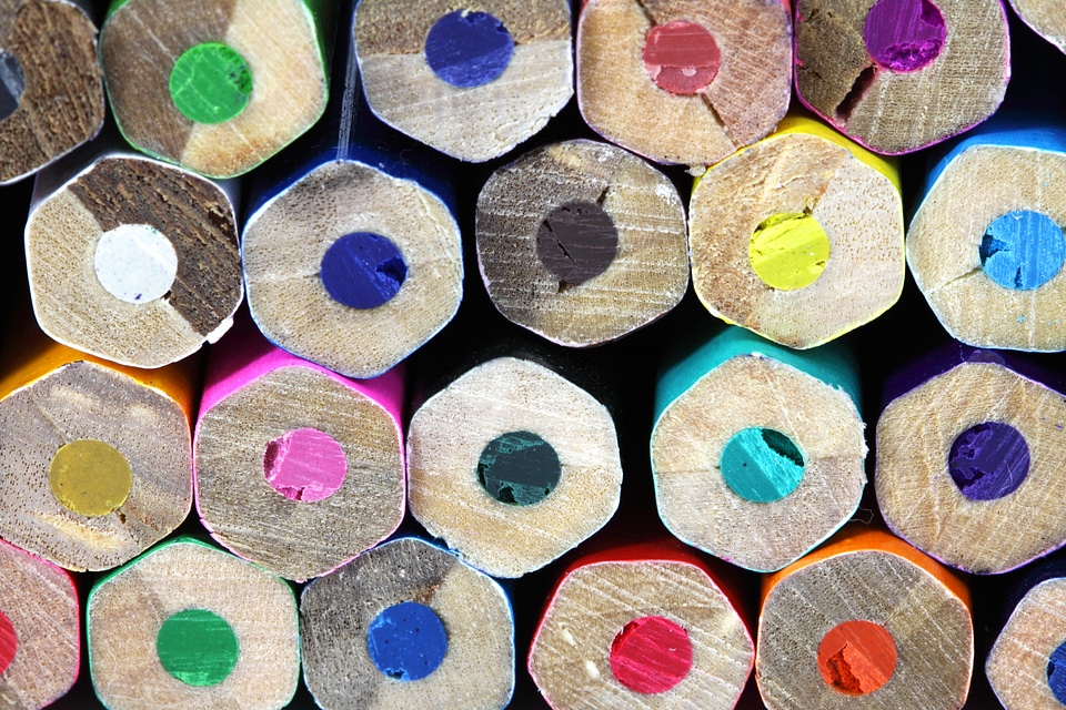 Colored colorful colors