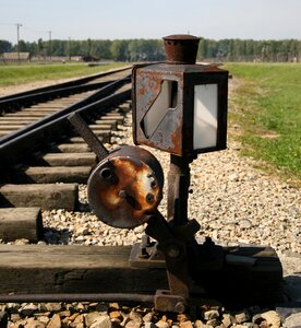 Points lever indicator lamp birkenau photo