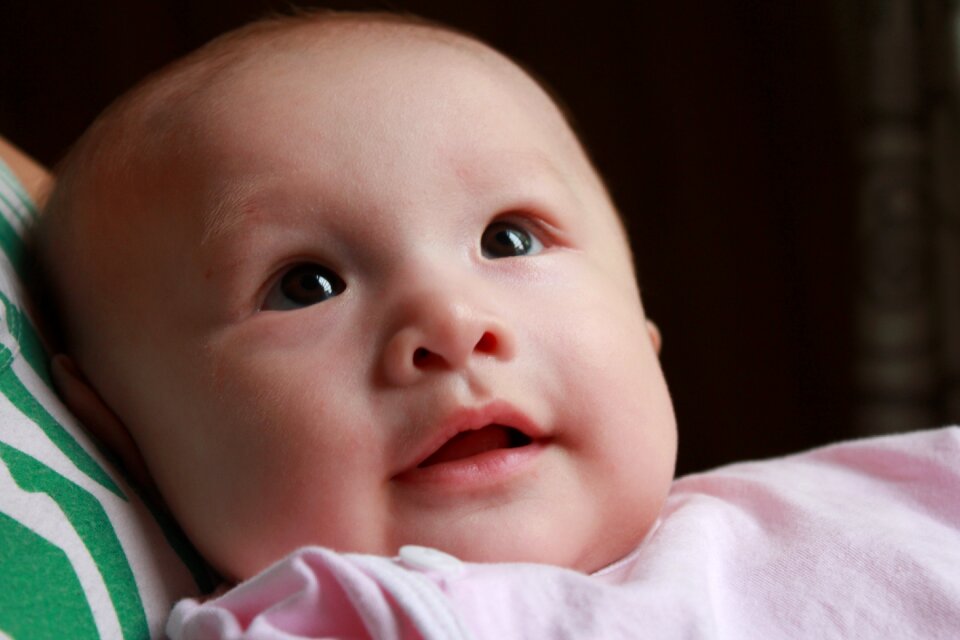 Child beautiful laugh