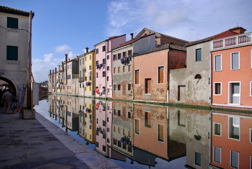 Street city reflection
