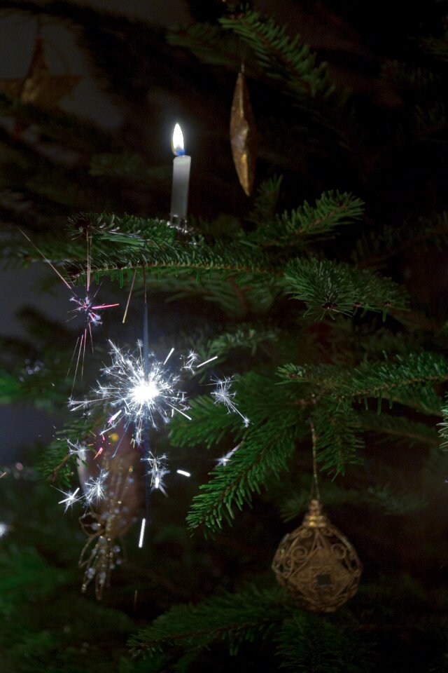 Baubles darkened room atmospheric