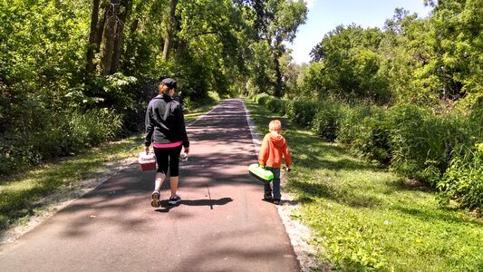 Fishing walking nature