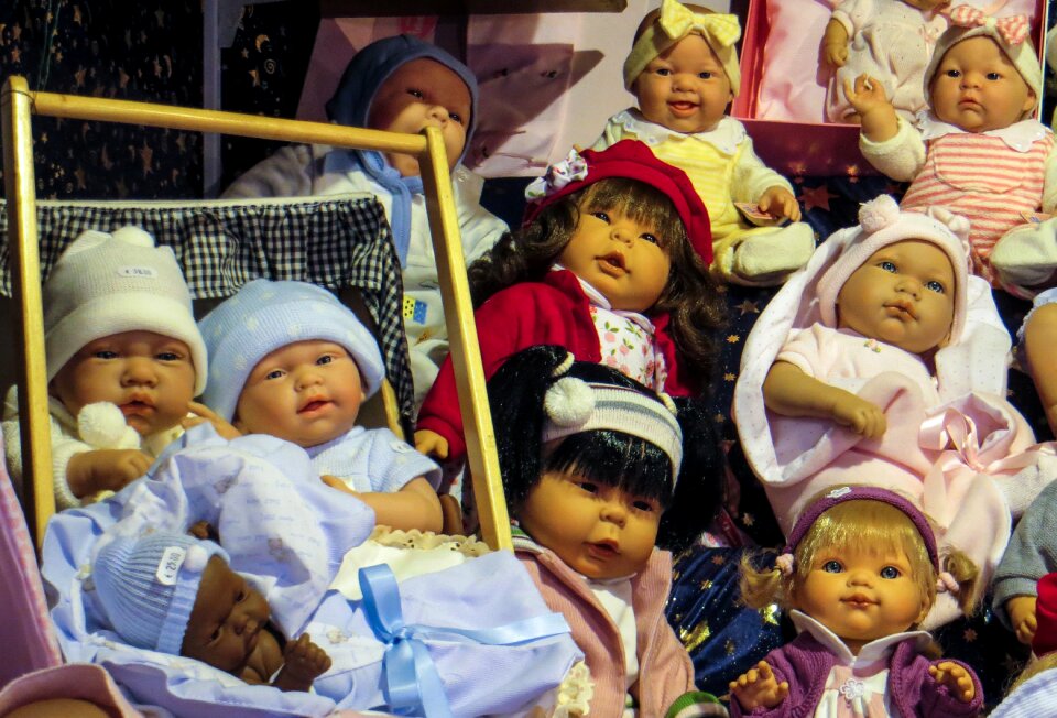 Faces children toys