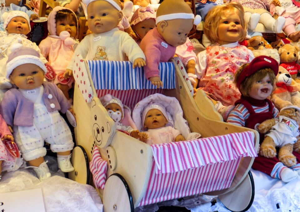 Faces children toys
