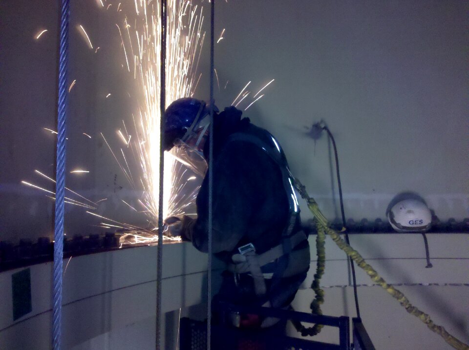 Steel industrial worker