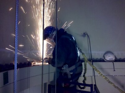 Steel industrial worker