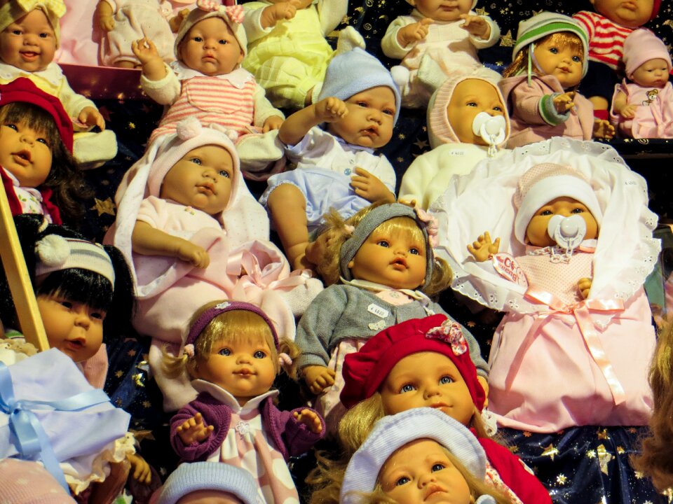 Faces children toys