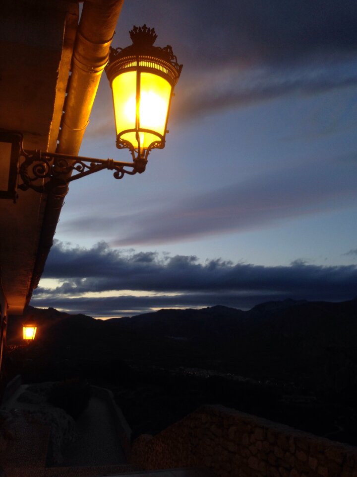 Sunset landscape twilight