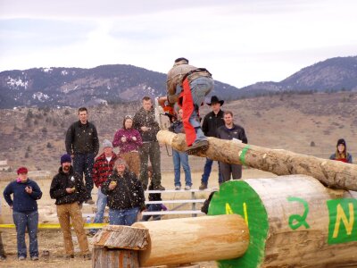 Competition lumber jack log