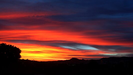 Dawn nature rising sun