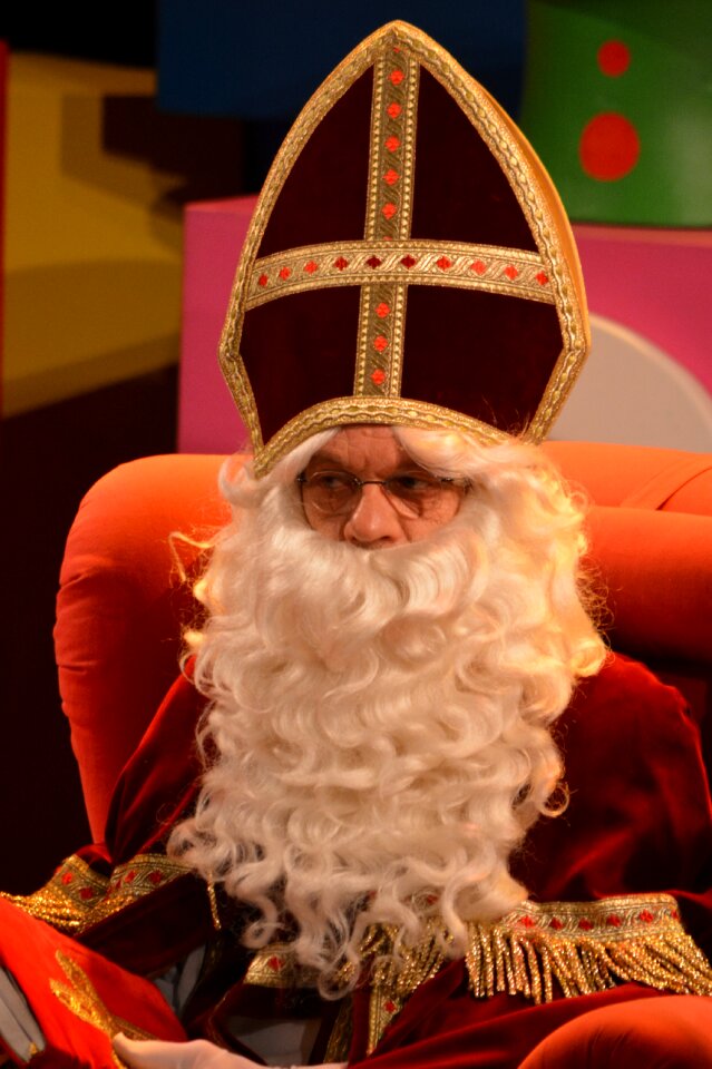 White beard mitre saint