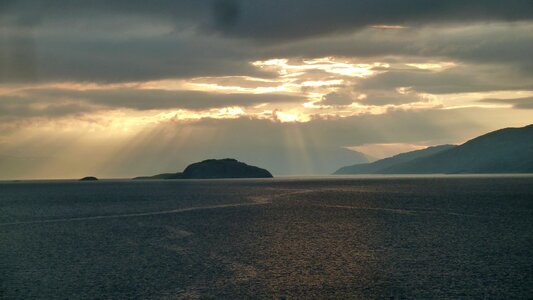 Sea sky sunbeam