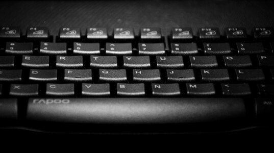 Keyboard black and white button