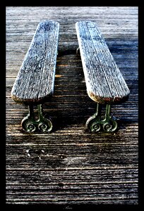 Bench wood paris