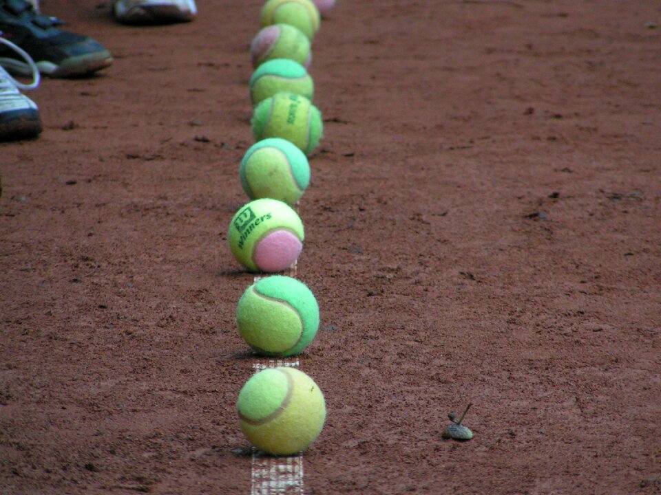 Balls clay court sport