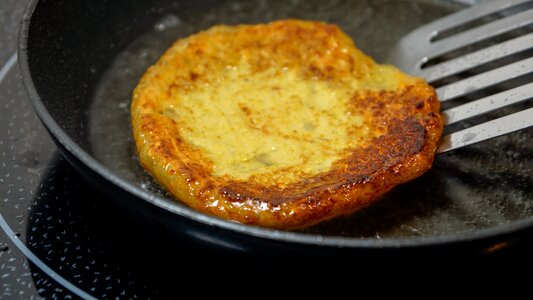 Potato pancakes fried