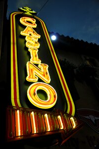 Sign light advertising photo