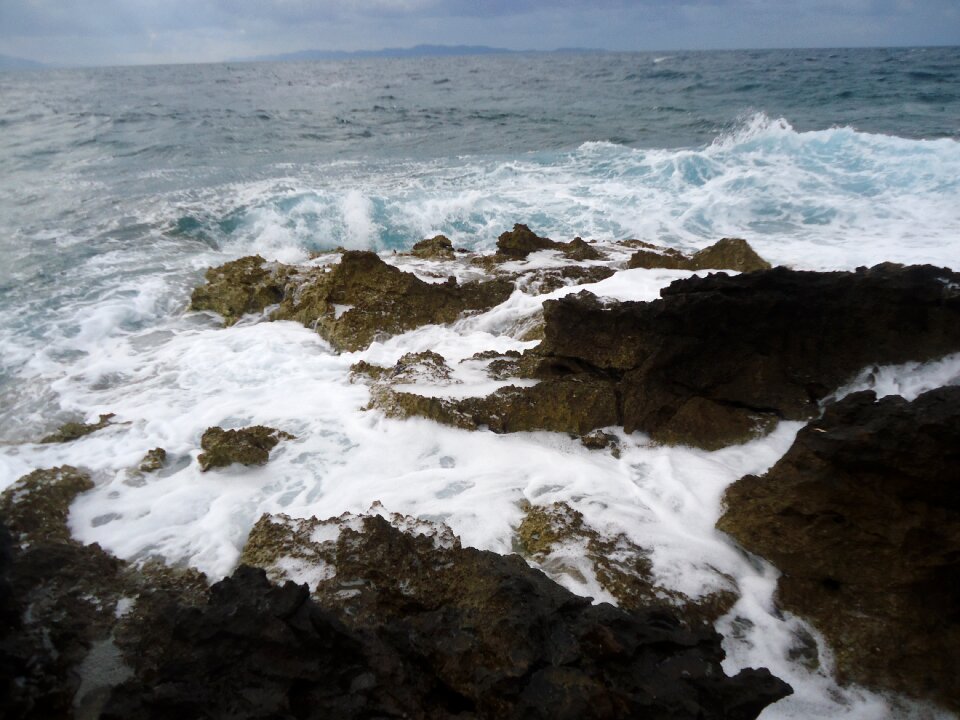 Sea storm photo