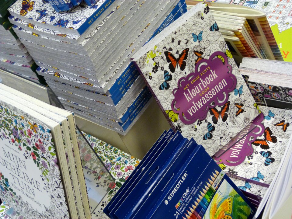 Books colors coloring book