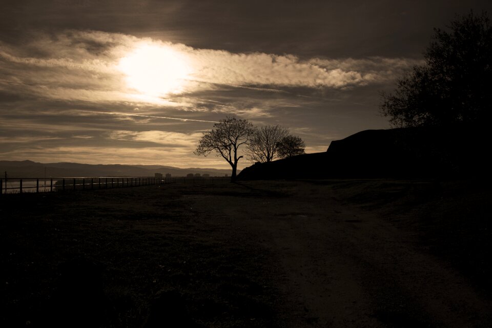 Cold nature landscape