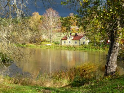 House water lake photo