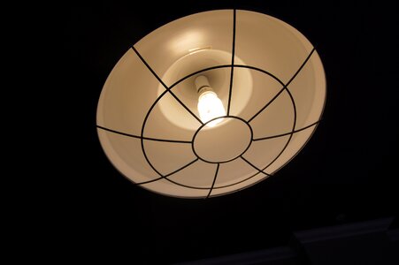 Light bulb black lamp photo