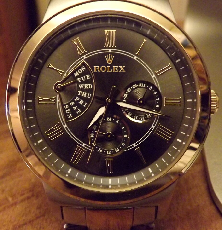 Clock technology brown clock