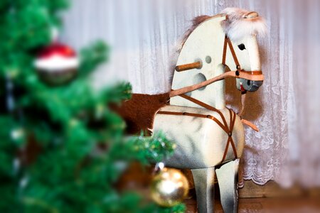 Christmas rocking horse