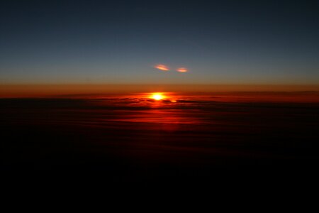 Red winter flight