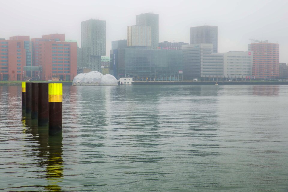 Mooring buildings view