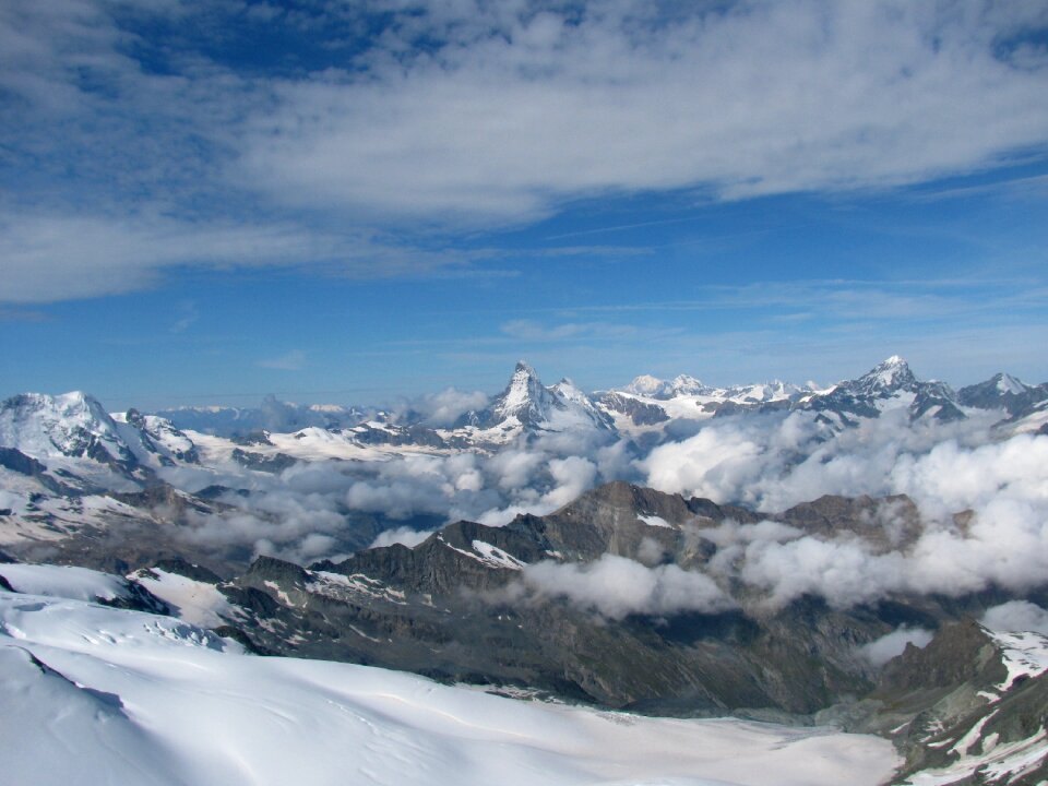 Snow landscape valais