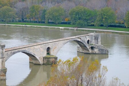 Monument bridge of avignon rhone