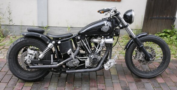 Harley davidson motorcycle black photo