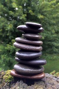 Meditation rock balance photo