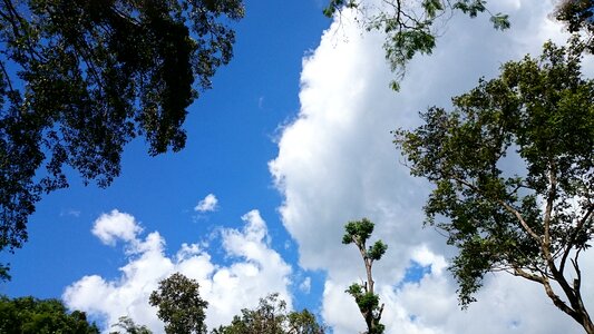White heaven blue sky