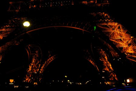 Eiffel tower paris night photo