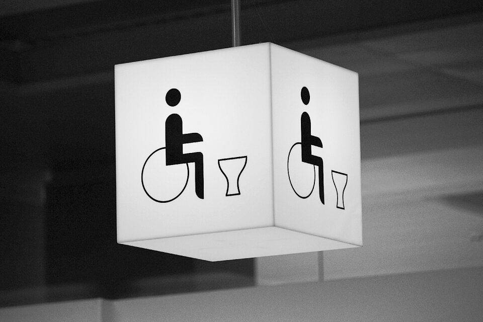 Disabled public toilet disabled toilet