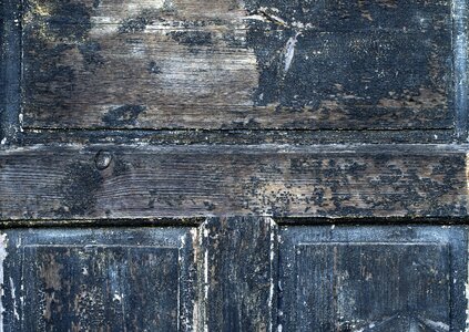 Grunge broken blue door