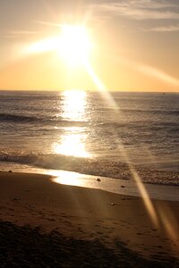 Biarritz beach sunset photo