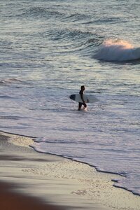 Wave beach surfer