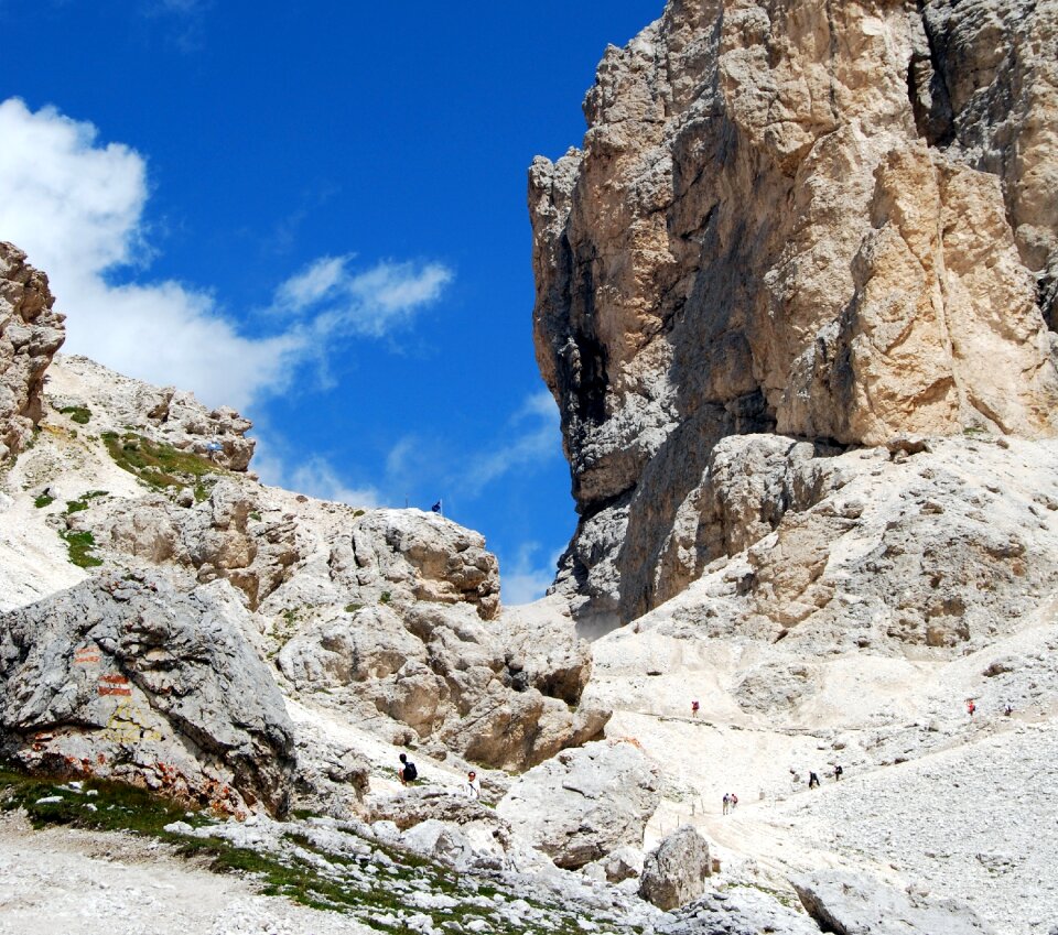 Trail mountain sky photo