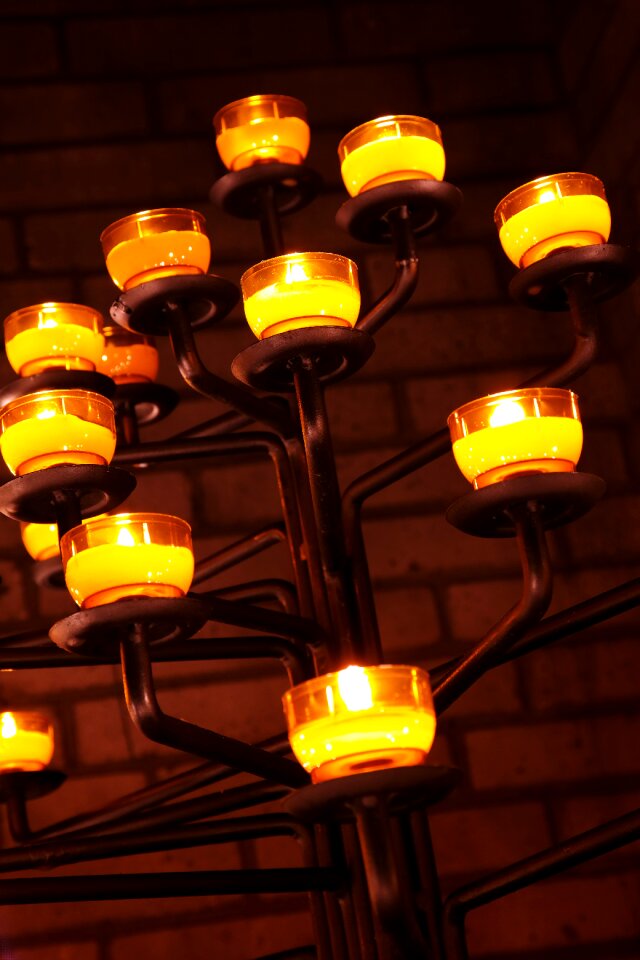 Candles tree christmas flame